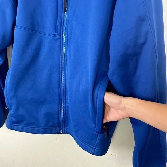 Best Buy Employee Uniform Full Zip Blue Jacket Coat Mens XL Tri-Mountain Fleece - Picture 4 of 13